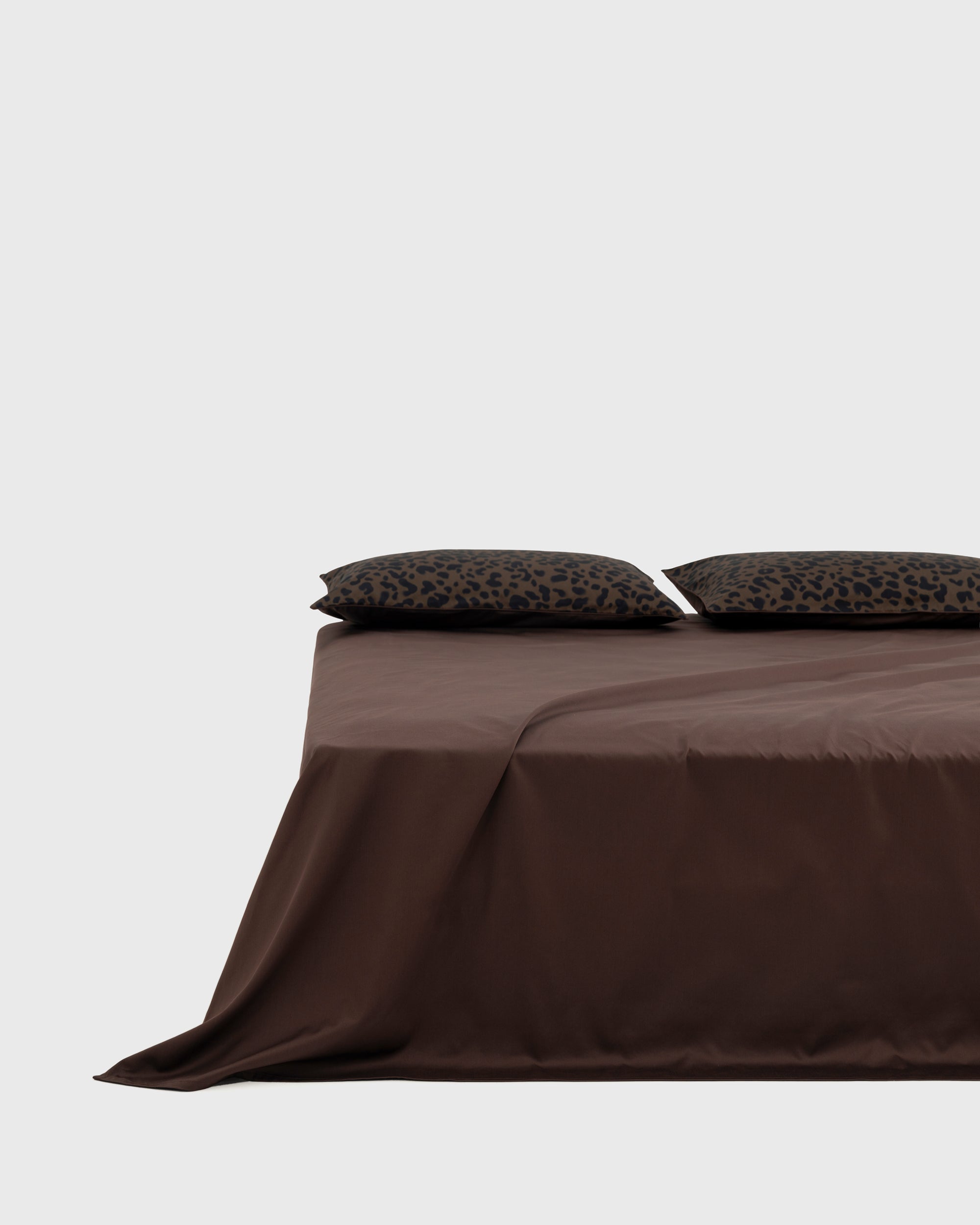 Ember - Black & Dark Brown Flat Sheet